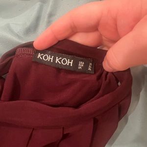 Marroon size xl bridesmaid dress KohKoh brand